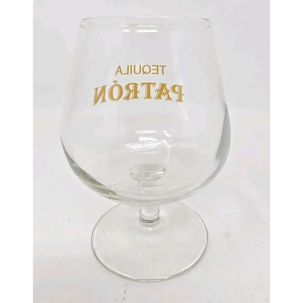 1990's Clear Patron Tequila - Cas Gallardo Fairview Height IL Snifter Glass U273